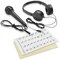 Ashthorpe 61-Key Digital Electronic Keyboard Piano with Full-Size Keys for Beginners, Includes Headphones, Mic and Keynote Stickers